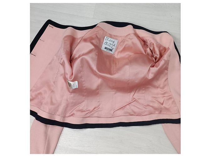Moschino Cheap And Chic Moschino Let's Twist Again giacca rosa 1990s Nero - vista 10