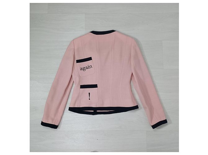 Moschino Cheap And Chic Moschino Let's Twist Again giacca rosa 1990s Nero - vista 4