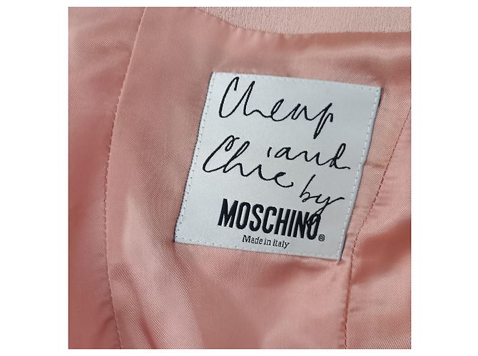 Moschino Cheap And Chic Moschino Let's Twist Again giacca rosa 1990s Nero - vista 5