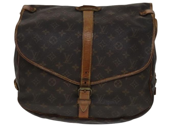 LOUIS VUITTON Borsa a Spalla Monogram Saumur 35 M42254 LV Auth ki5377 Monogramma - vista 13