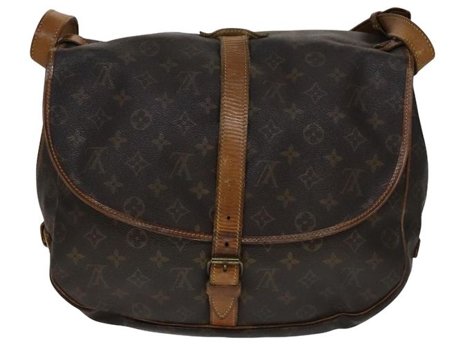 LOUIS VUITTON Borsa a Spalla Monogram Saumur 35 M42254 LV Auth ki5377 Monogramma - vista 2