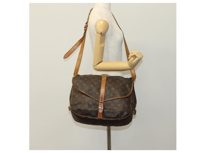 LOUIS VUITTON Borsa a Spalla Monogram Saumur 35 M42254 LV Auth ki5377 Monogramma - vista 29