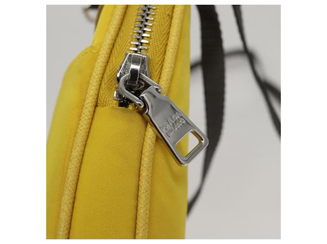 PRADA Borsa a Spalla in Nylon Gialla Auth 111355 Giallo - vista 10