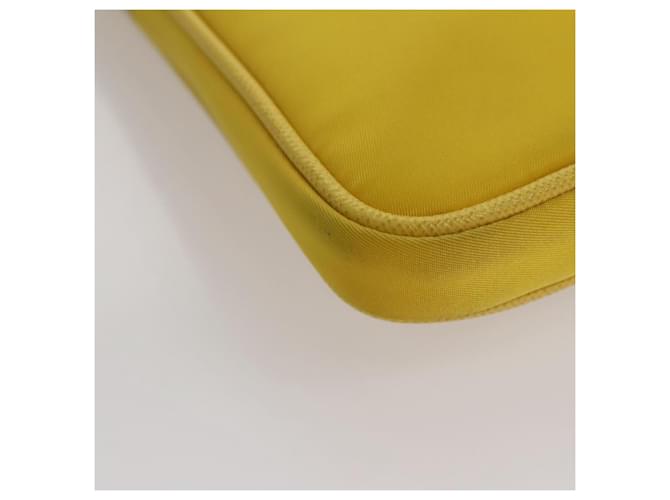 PRADA Borsa a Spalla in Nylon Gialla Auth 111355 Giallo - vista 15