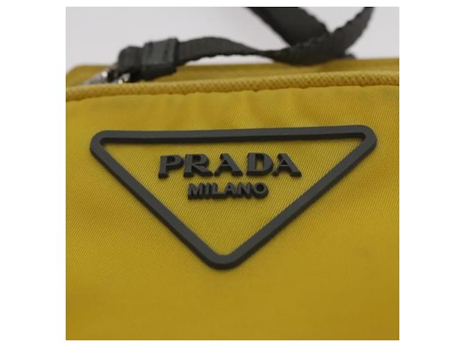 PRADA Borsa a Spalla in Nylon Gialla Auth 111355 Giallo - vista 17