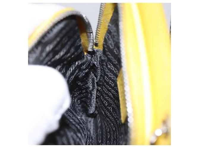 PRADA Borsa a Spalla in Nylon Gialla Auth 111355 Giallo - vista 20