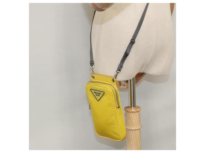 PRADA Borsa a Spalla in Nylon Gialla Auth 111355 Giallo - vista 22