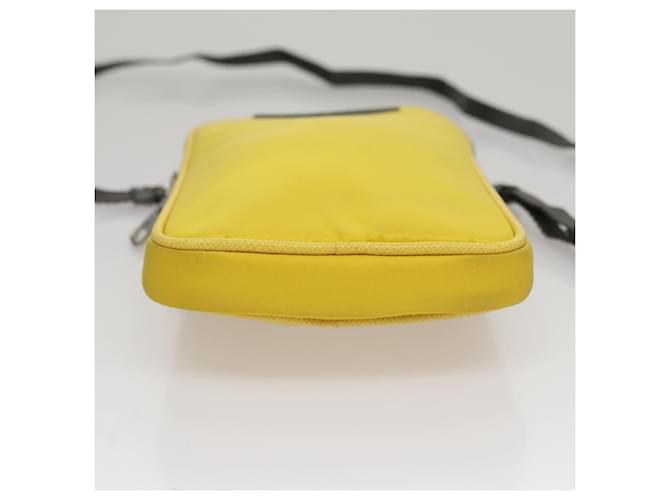 PRADA Borsa a Spalla in Nylon Gialla Auth 111355 Giallo - vista 5
