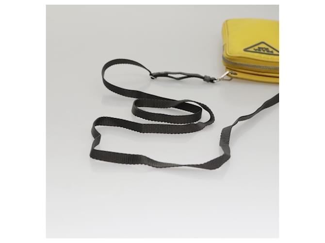 PRADA Borsa a Spalla in Nylon Gialla Auth 111355 Giallo - vista 7