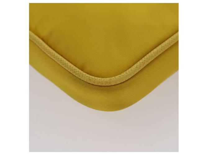 PRADA Borsa a Spalla in Nylon Gialla Auth 111355 Giallo - vista 9
