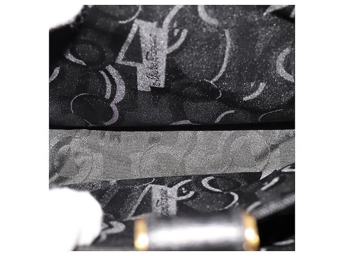 Borsa a spalla Salvatore Ferragamo in pelle nera e oro Auth bs21904 Nero D'oro - vista 21