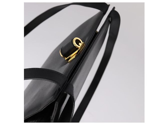 Borsa a spalla Salvatore Ferragamo in pelle nera e oro Auth bs21904 Nero D'oro - vista 6