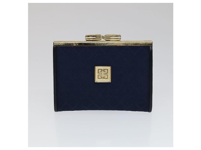 GIVENCHY Key Case Billfold Leather 4Set Navy Black Auth bs21638 Navy blue - view 17