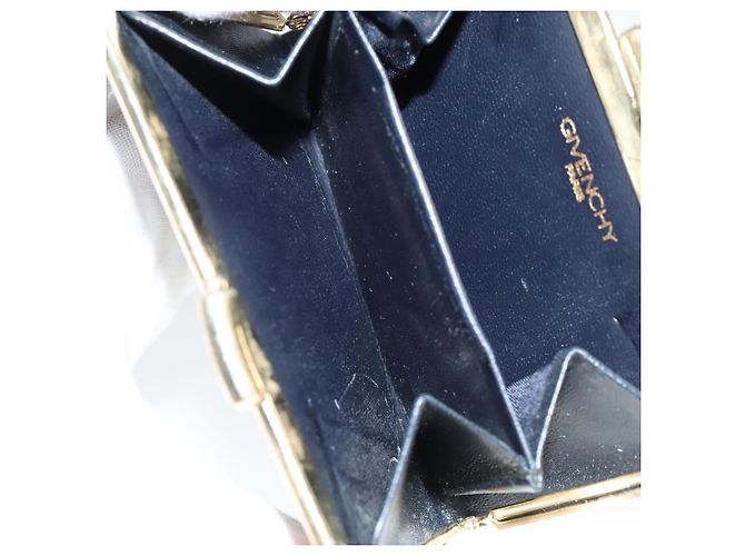GIVENCHY Key Case Billfold Leather 4Set Navy Black Auth bs21638 Navy blue - view 22