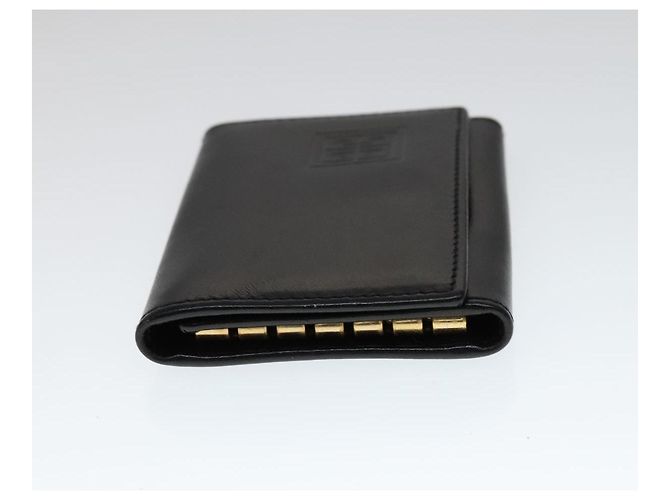 GIVENCHY Key Case Billfold Leather 4Set Navy Black Auth bs21638 Navy blue - view 26