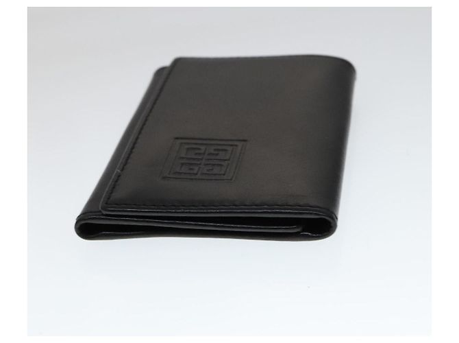 GIVENCHY Key Case Billfold Leather 4Set Navy Black Auth bs21638 Navy blue - view 27