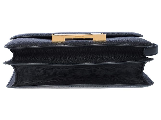 Hermès Sac HERMES Constance en Cuir Noir - 102464 - vue 11