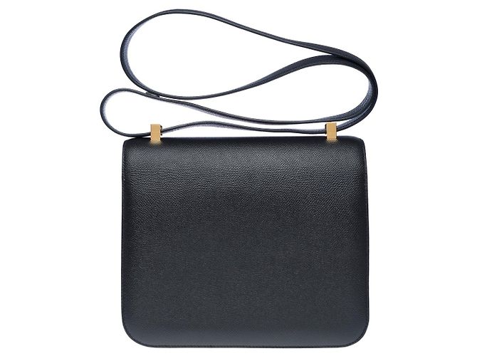 Hermès Sac HERMES Constance en Cuir Noir - 102464 - vue 4
