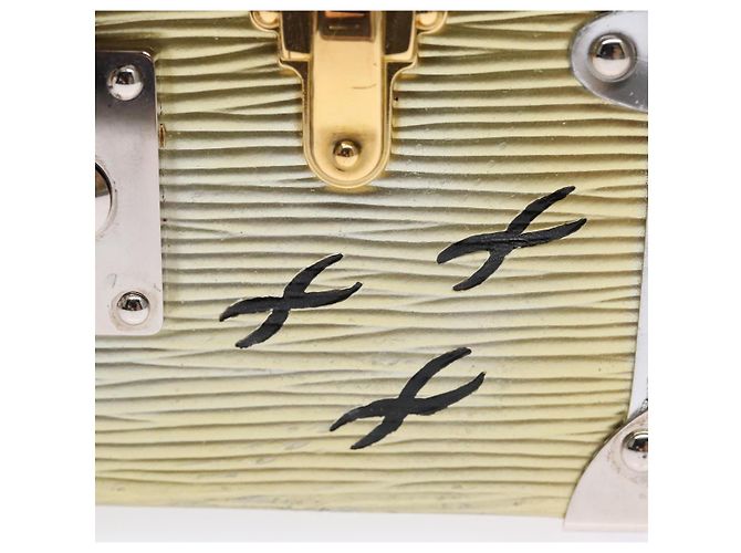 LOUIS VUITTON Epi Métallique Petite Mar Sac Argent Or M54652 LV Auth 108234 Argenté Doré - vue 10