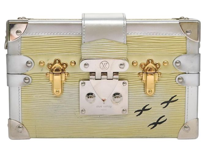 LOUIS VUITTON Epi Métallique Petite Mar Sac Argent Or M54652 LV Auth 108234 Argenté Doré - vue 13