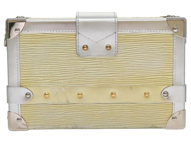 LOUIS VUITTON Epi Métallique Petite Mar Sac Argent Or M54652 LV Auth 108234 Argenté Doré - vue 2