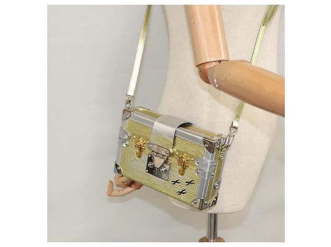 LOUIS VUITTON Epi Métallique Petite Mar Sac Argent Or M54652 LV Auth 108234 Argenté Doré - vue 25