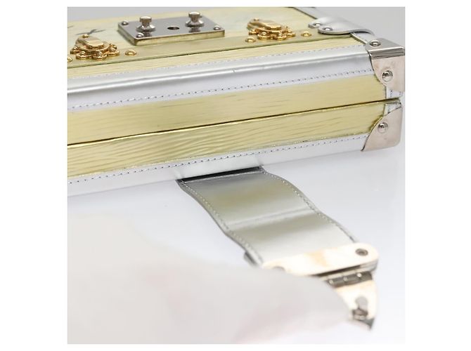 LOUIS VUITTON Epi Métallique Petite Mar Sac Argent Or M54652 LV Auth 108234 Argenté Doré - vue 6