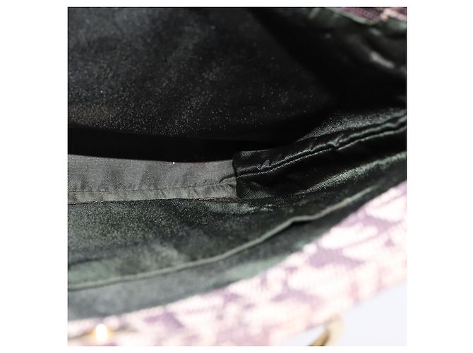 Borsa a mano in tela Trotter Christian Dior marrone oro Auth bs21990 D'oro - vista 17