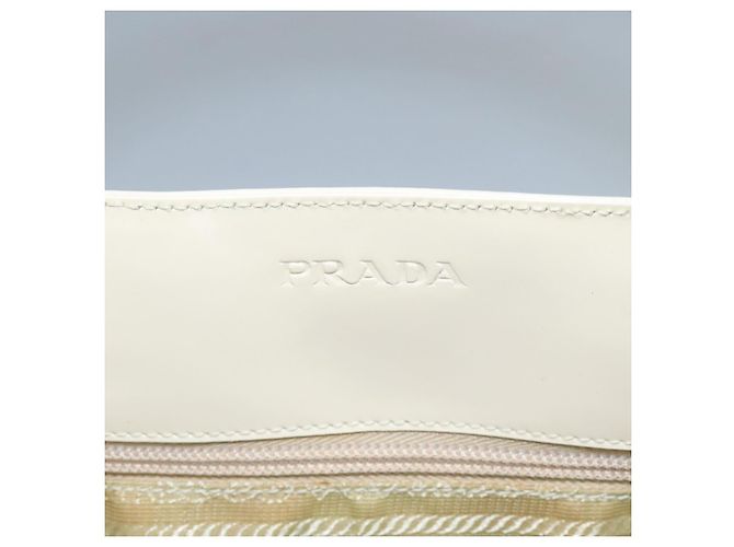 PRADA Handtasche Lackleder Beige Auth ar13198 - Ansicht 10