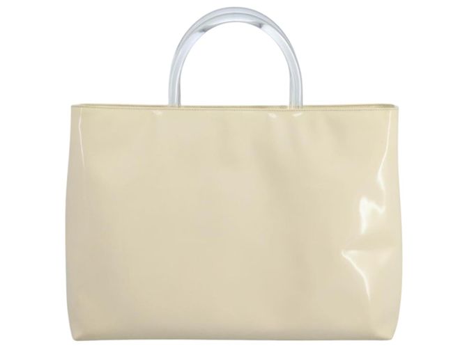 PRADA Handtasche Lackleder Beige Auth ar13198 - Ansicht 13