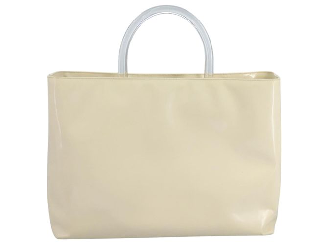PRADA Handtasche Lackleder Beige Auth ar13198 - Ansicht 2