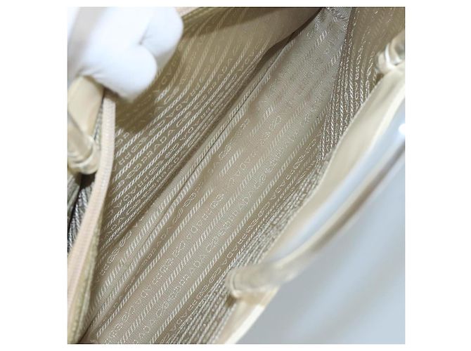 PRADA Handtasche Lackleder Beige Auth ar13198 - Ansicht 22