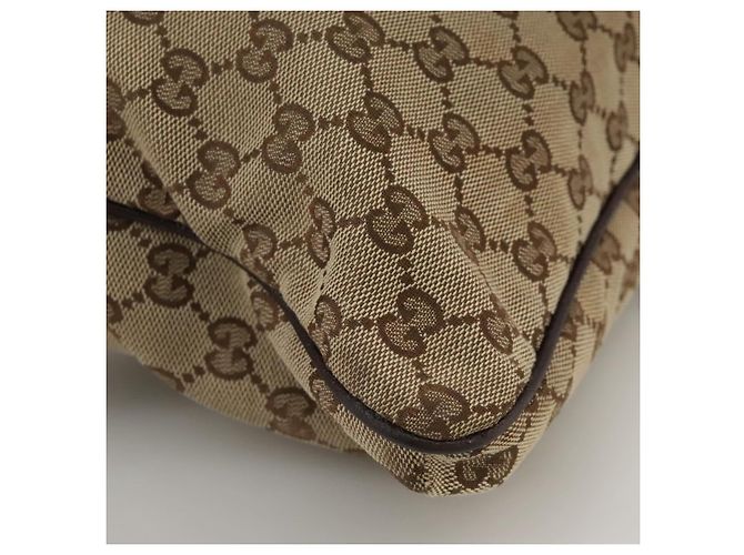 Borsa a spalla GUCCI GG Canvas Web Sherry Line Beige Rosso Verde 169937 Auth ki5345 - vista 12