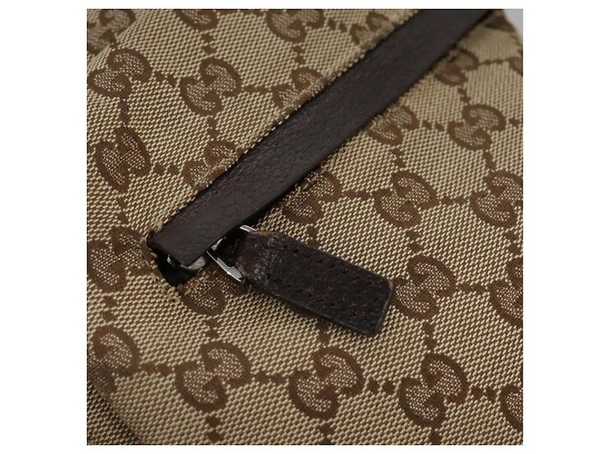 Borsa a spalla GUCCI GG Canvas Web Sherry Line Beige Rosso Verde 169937 Auth ki5345 - vista 16