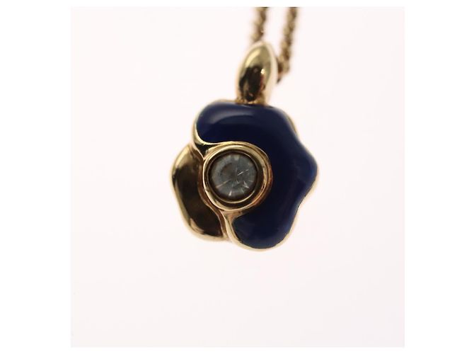 Collana Christian Dior metallo oro Auth FF4623 D'oro - vista 11