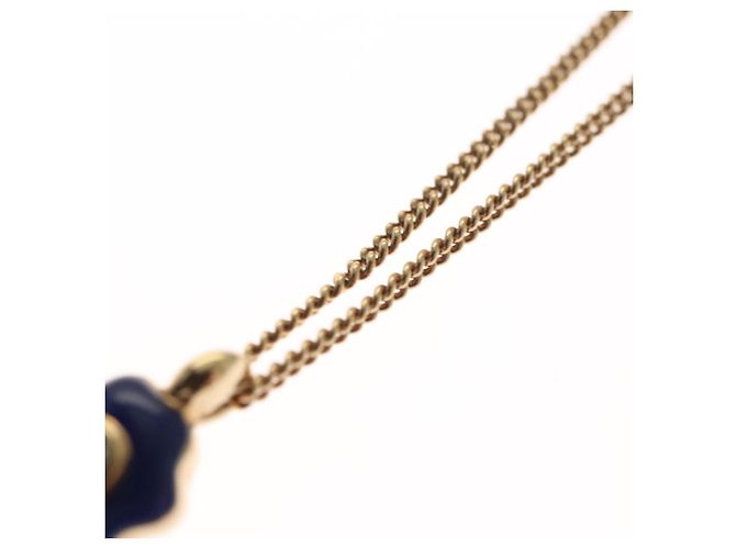 Collana Christian Dior metallo oro Auth FF4623 D'oro - vista 4