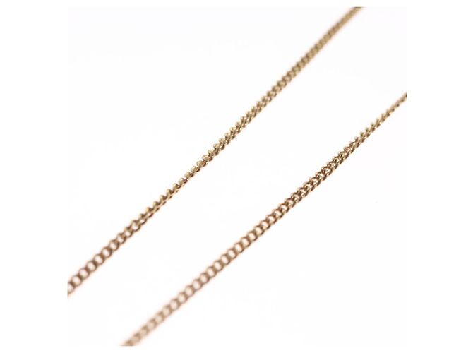 Collana Christian Dior metallo oro Auth FF4623 D'oro - vista 7