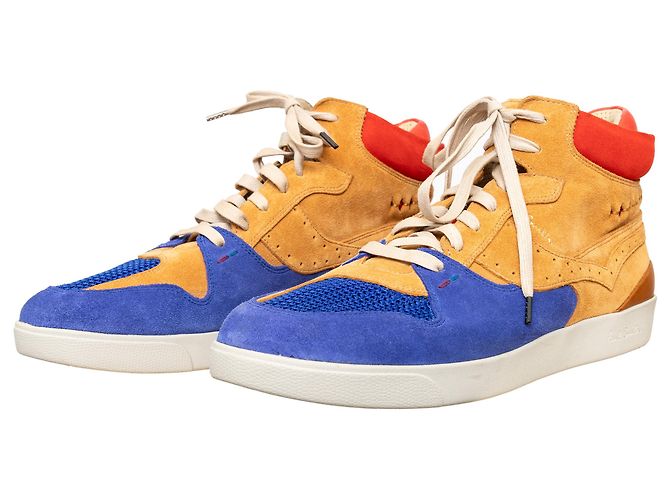 Sneakers in suede Paul Smith Jeans Multicolore - vista 3