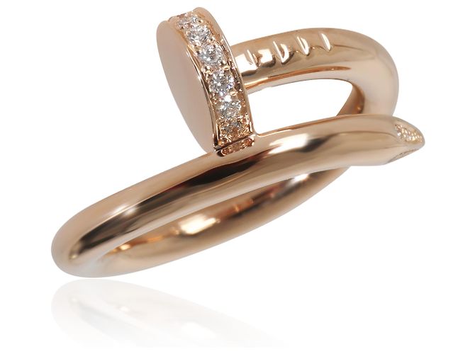 Anello Cartier Juste Un Clou, Diamanti (Oro Rosa) - vista 4