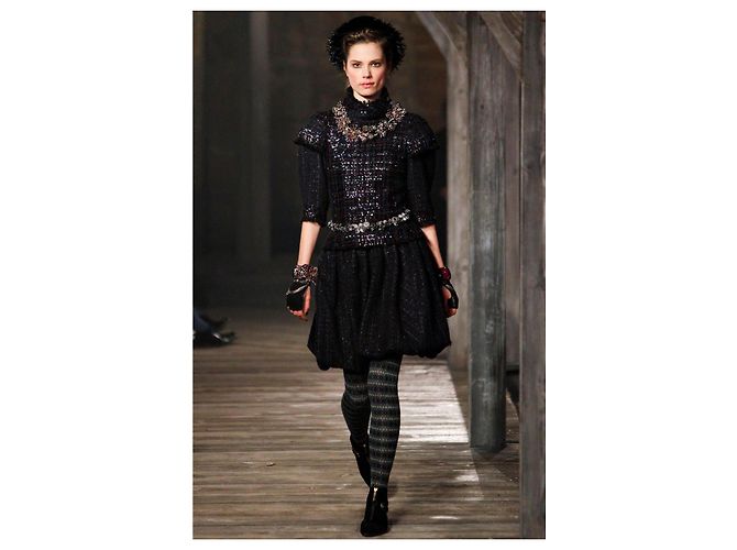 Vestido de tweed Chanel 14K$ Worth Museo París / Edimburgo Pasarela 36 FR Multicolor - vista 10