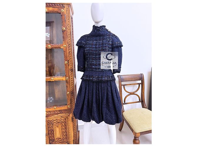 Vestido de tweed Chanel 14K$ Worth Museo París / Edimburgo Pasarela 36 FR Multicolor - vista 2