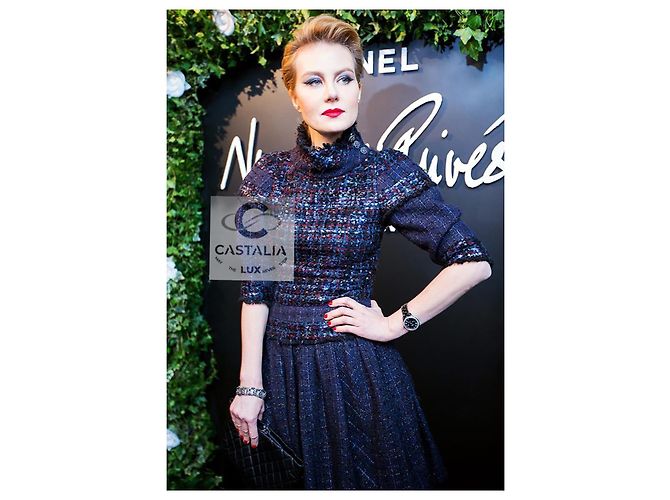 Vestido de tweed Chanel 14K$ Worth Museo París / Edimburgo Pasarela 36 FR Multicolor - vista 3