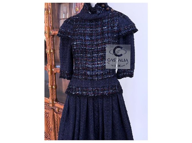 Vestido de tweed Chanel 14K$ Worth Museo París / Edimburgo Pasarela 36 FR Multicolor - vista 4