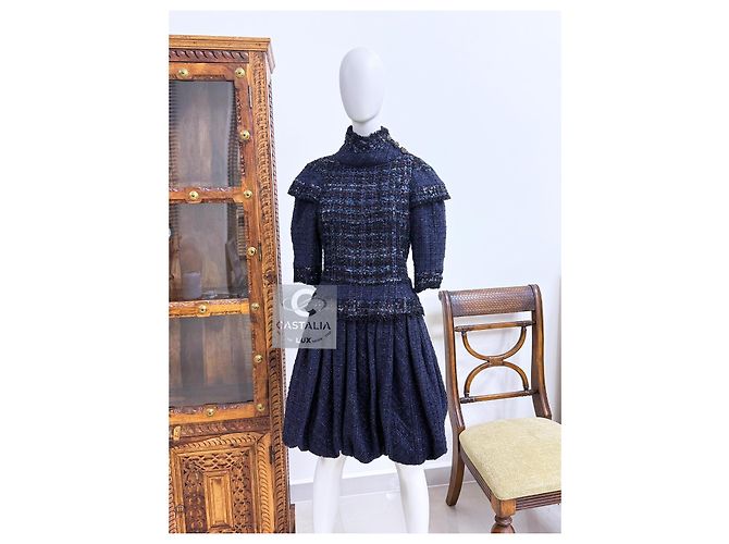 Vestido de tweed Chanel 14K$ Worth Museo París / Edimburgo Pasarela 36 FR Multicolor - vista 6