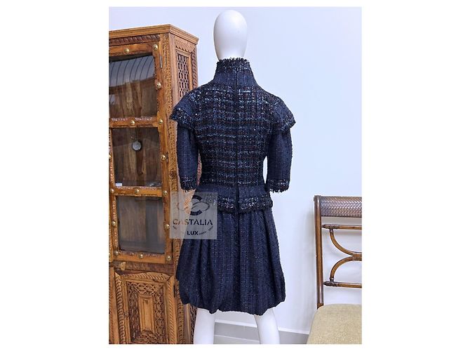 Vestido de tweed Chanel 14K$ Worth Museo París / Edimburgo Pasarela 36 FR Multicolor - vista 7