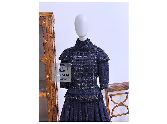 Vestido de tweed Chanel 14K$ Worth Museo París / Edimburgo Pasarela 36 FR Multicolor - vista 8