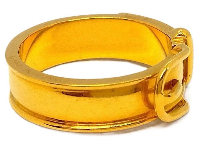 Anel de Lenço Hermès Dourado - vista 4