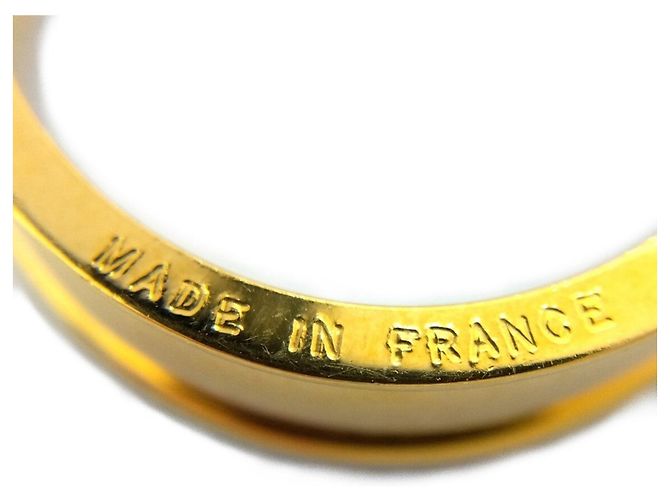 Anel de Lenço Hermès Dourado - vista 6