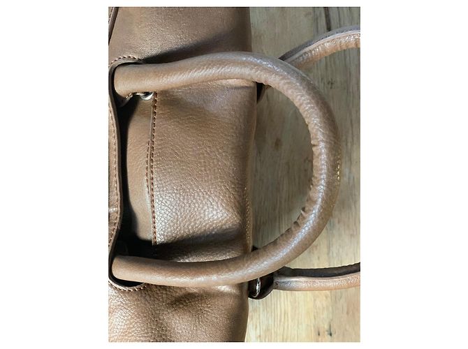 Borsa Mac Douglas in tela monogrammata beige - vista 8