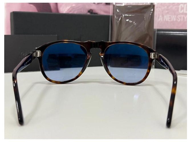 Persol Steve McQueen sunglasses Brown Light blue - view 3